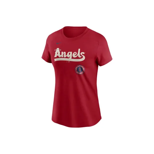 nike Городской Connect Wordmark MLB Los Angeles Angels T-Рубашка Женская Красная