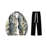 Set (Blue Lotus + Black Casual Pants)  
Комплект (Синий Лотос + Черные Повседневные Штаны)