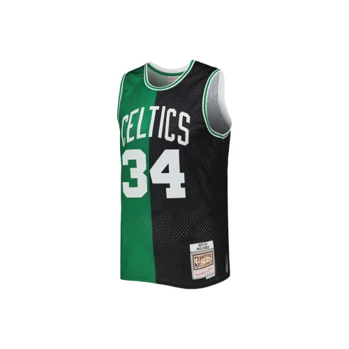 NBA x MITCHELL NESS Boston Celtics Team Баскетбольная Джерси Мужская Синяя Черная