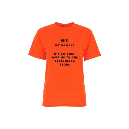 Balenciaga T-Shirt Женская Оранжевая