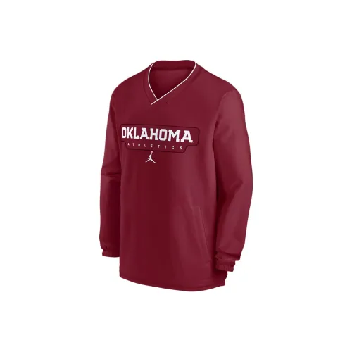 Jordan Oklahoma Sooners Sideline Rugby Jersey Men's Red