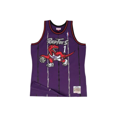 NBA Mitchellness Hall of Fame Raptors Баскетбольная Джерси Мужская Фиолетовая