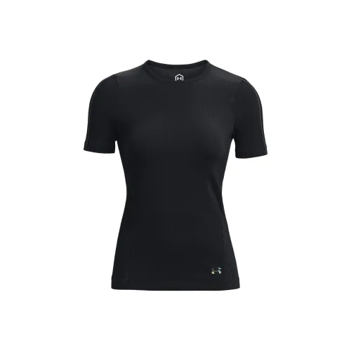 Комплект Under Armour RUSH в форме футболки с короткими рукавами женский черный