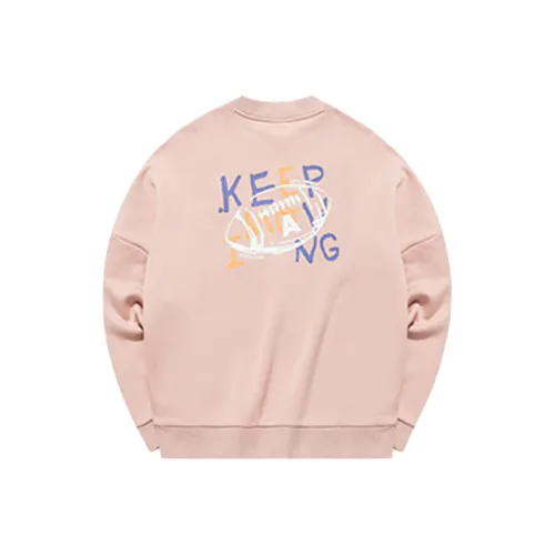 Anta Life Collection Кремово-розовый Серый Женские Свитшоты