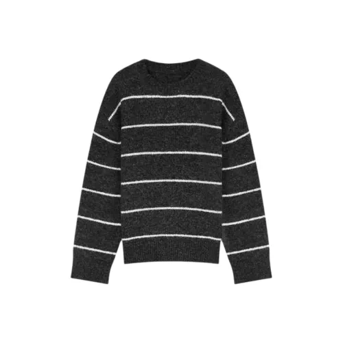 Orange Desire Свитер Женские Белый Черные Полосы