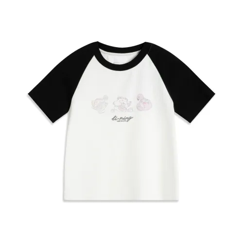 LINING x LEAGUE OF LEGENDS T-Shirt Женская Айвори Черный