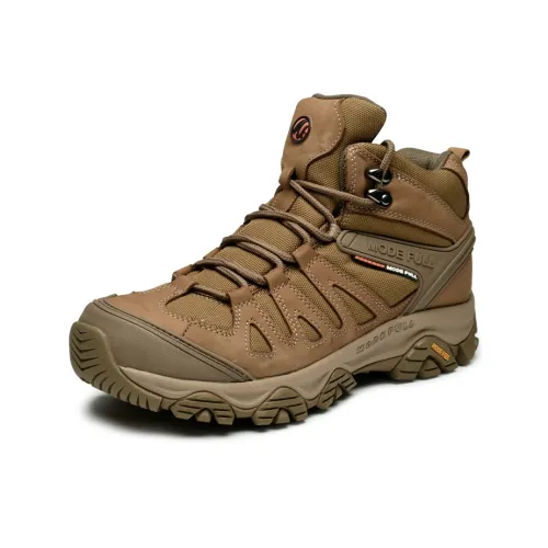 MODE FULL Slip-resistant Abrasion-resistant Breathable High-Top Mountain Climbing Shoes Men's