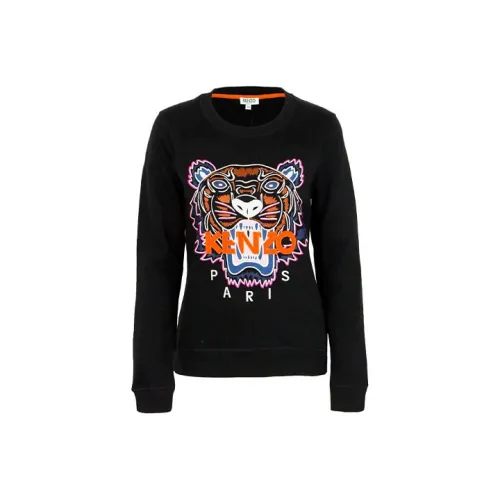 KENZO Classic Tiger Head Черный Женские Свитшоты