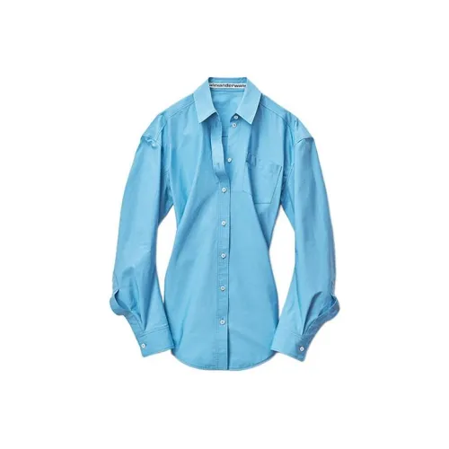 Alexander Wang Небесно-голубой Женские Рубашки