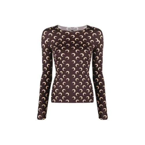 Marine Serre SS21 Трикотаж Женский Коричневый