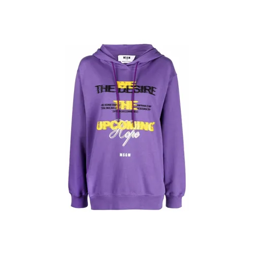 MSGM Фиолетовые Женские Свитшоты