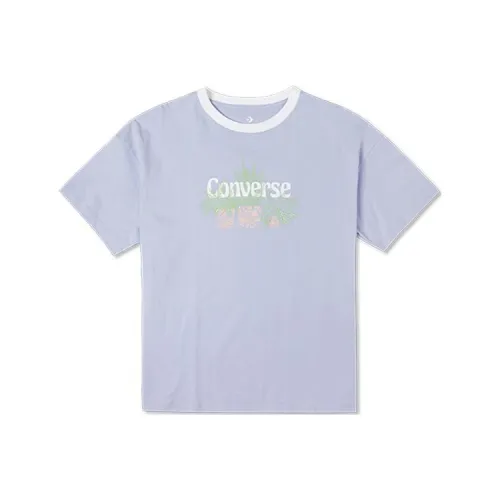 Конверс T-Shirt Женская Фиолетовая
