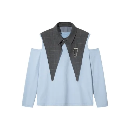 Pit Светло-синие Женские Футболки