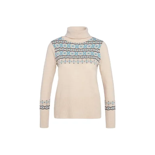 BARBOUR Сельдь Вязаная модель JUMPER Свитер Женские Бежевый