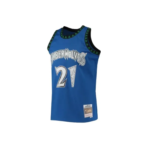 NBA x MITCHELL NESS Minnesota Timberwolves Баскетбольная Джерси Мужская Синяя