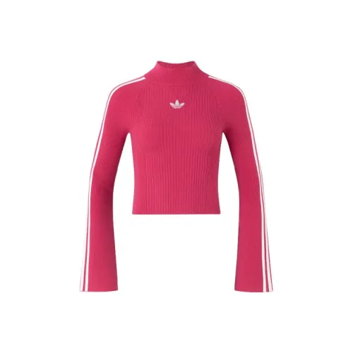 Adidas Originals Premium KNIT Водолазка Топ Свитер Женский Фиолетовый Розовый