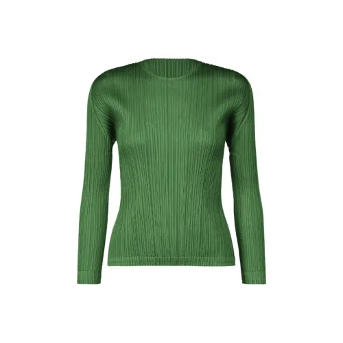 PLEATS PLEASE ISSEY MIYAKE Рубашка Женская Зеленая