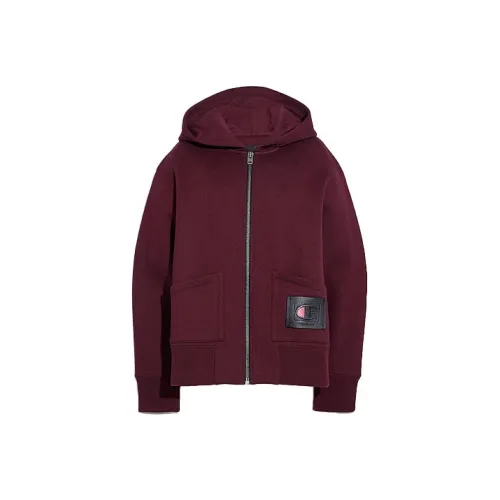 COACH Бургундские Женские Толстовки