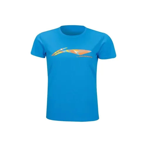 LINING Бадминтон Джерси Унисекс Королевский Синий