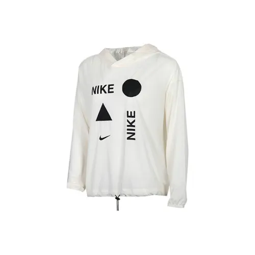 NIKE Свет Сливочный Женские Свитшоты