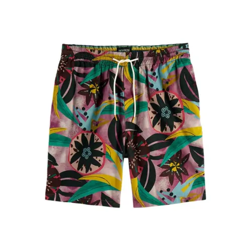 Scotch&Soda Многоцветные с принтом Мужские Повседневные Шорты