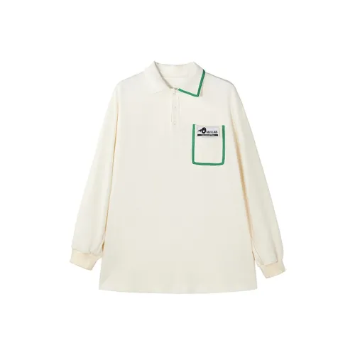 OAKAO Зеленые полосы Многоцветный Унисекс Поло