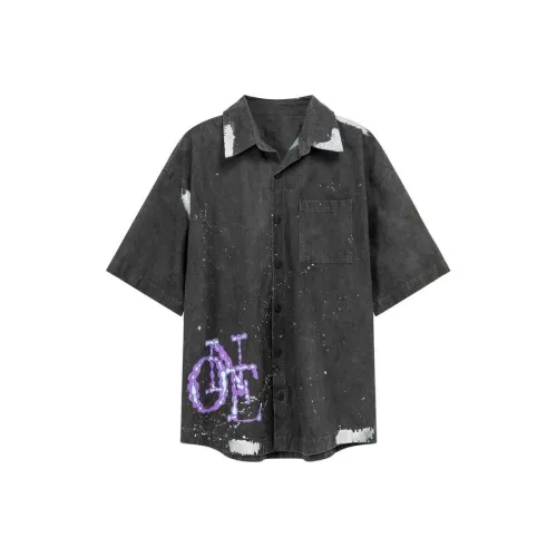 NO ONE ELSE Черная унисекс рубашка