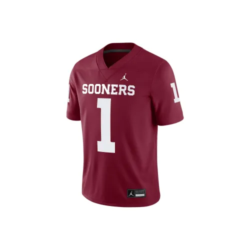 Джордан Oklahoma Sooners Футбол Джерси Мужской Темно-красный