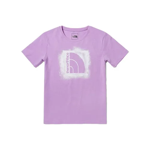 The North Face Комплект с короткими рукавами T-Shirt Женская Фиолетовая