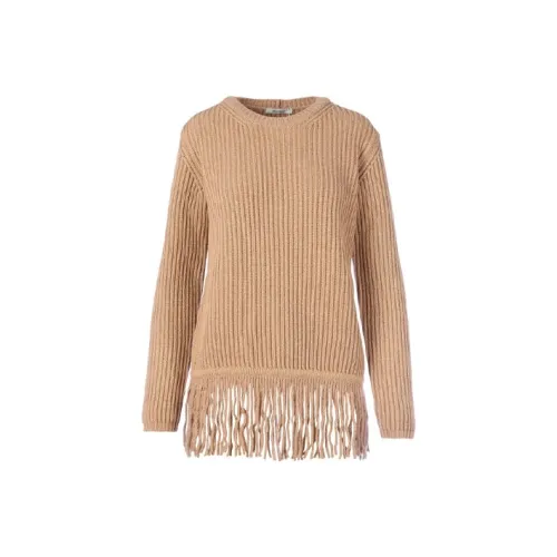 MaxMara Верблюжий Женские Кашемировые Свитеры