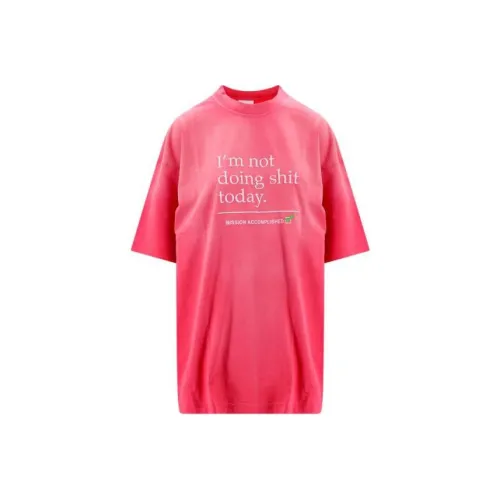 Vetements Розовый Женские Футболки
