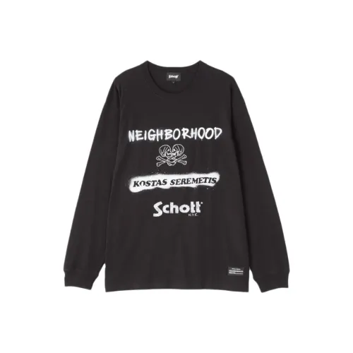 Schott N.Y.C. Мужские черные T-рубашки