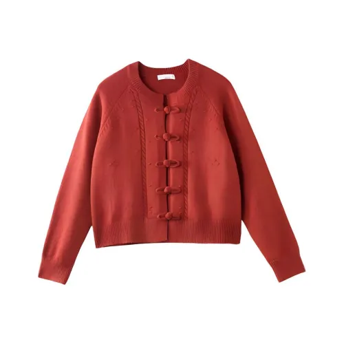 Inman Свитер Женский Рубиновый Красный