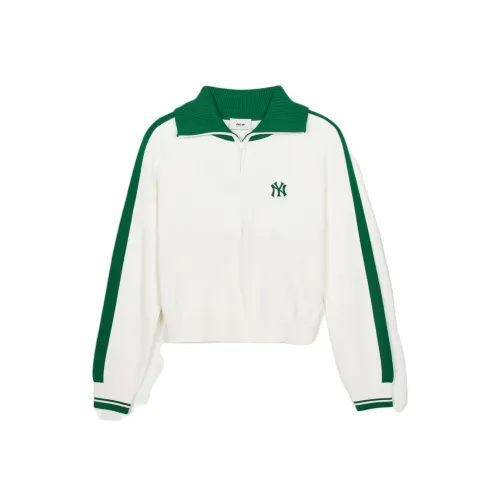 MLB Base Logo Varsity New York Yankees Толстовка Женская Кремовая