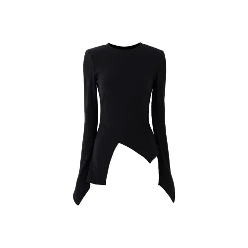 SOON FLOWER Трикотаж Осенний Женский Черный