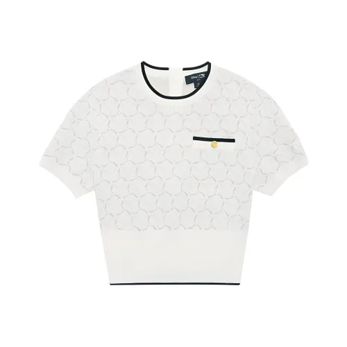 LI NING 1990 LI NING 1990 SS23 Стандартный T-рубашка Женская Светлый Античный Желтый