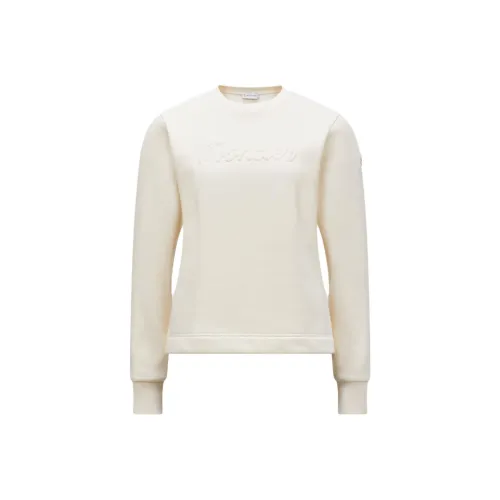 Moncler Свитшот Женский Серый Белый