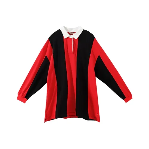 YUMOMO STAR Polo воротник Свободный крой Свитшот Женский