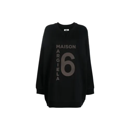 MM6 Maison Margiela совместный бренд Толстовка Женская Черная