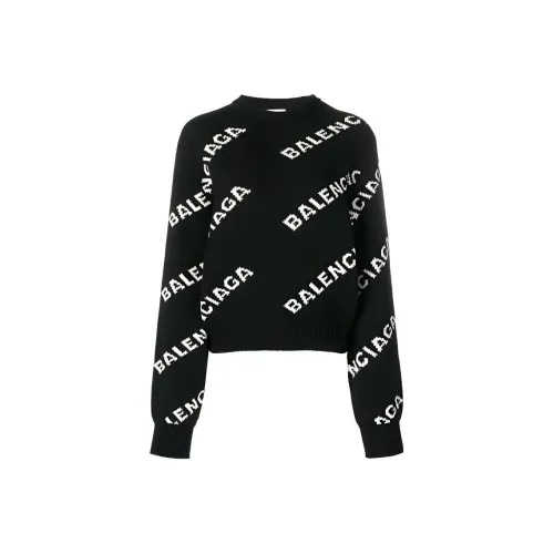 Balenciaga Свитер Стандартный крой Женский Черный