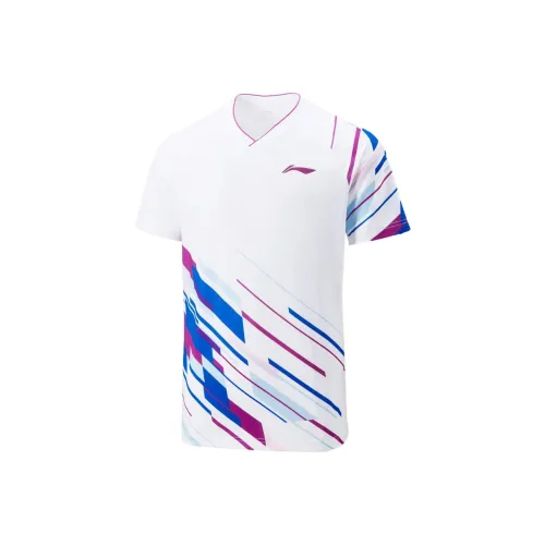 LINING Badminton Series Бадминтон Джерси Унисекс Стандартный Белый