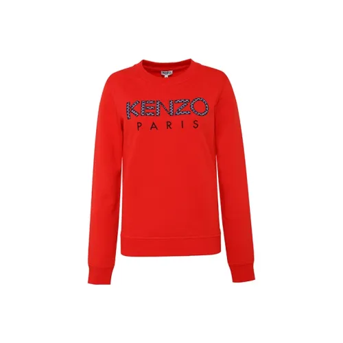 KENZO Женские свитшоты красного цвета