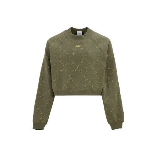 Nike Толстовка Зимний Женский Зеленый