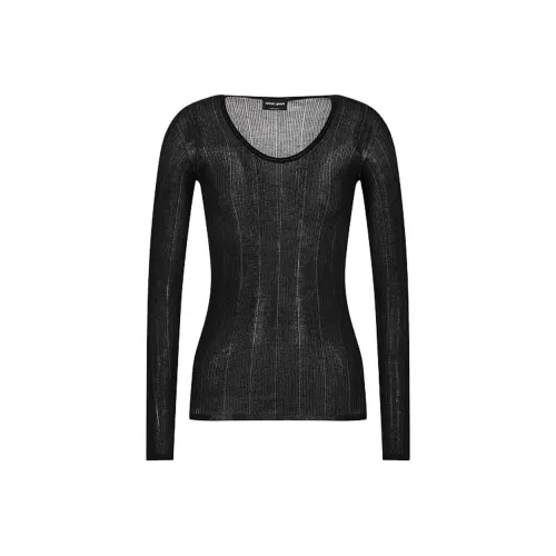Giorgio Armani Черные Женские Свитеры
