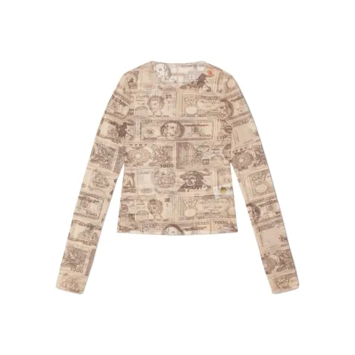 HERON PRESTON Светло-бежевые Женские Рубашки T