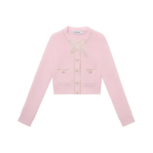 Self Portrait Трикотаж Женский Розовый