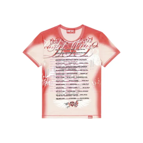 DIESEL Розовые Женские Футболки