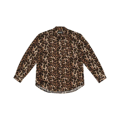 SMFK Леопардовый принт Женские рубашки