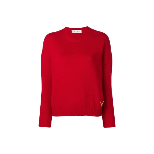 Valentino Красный Женские Кашемировые Свитеры