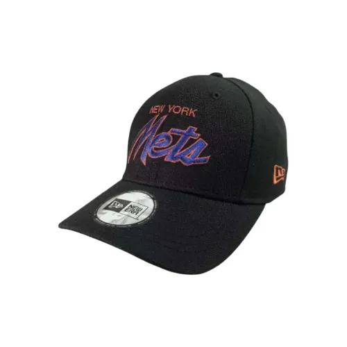 New Era Хлопковые кепки унисекс черные